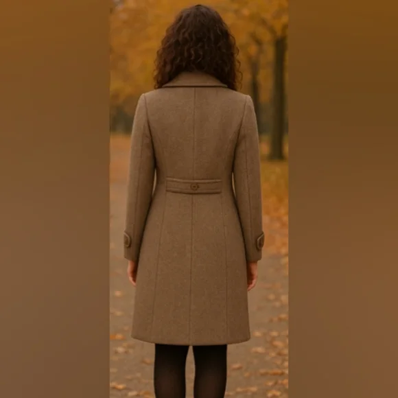 C&A Women's Tan Wool Coat - Picture 2 of 11